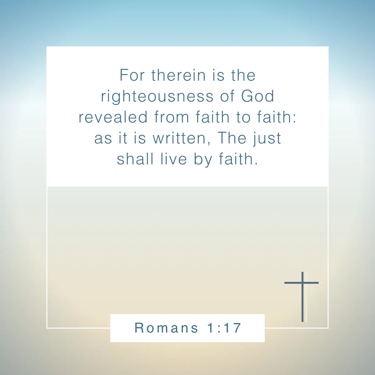 Romans 1:17 Bible verse about faith
