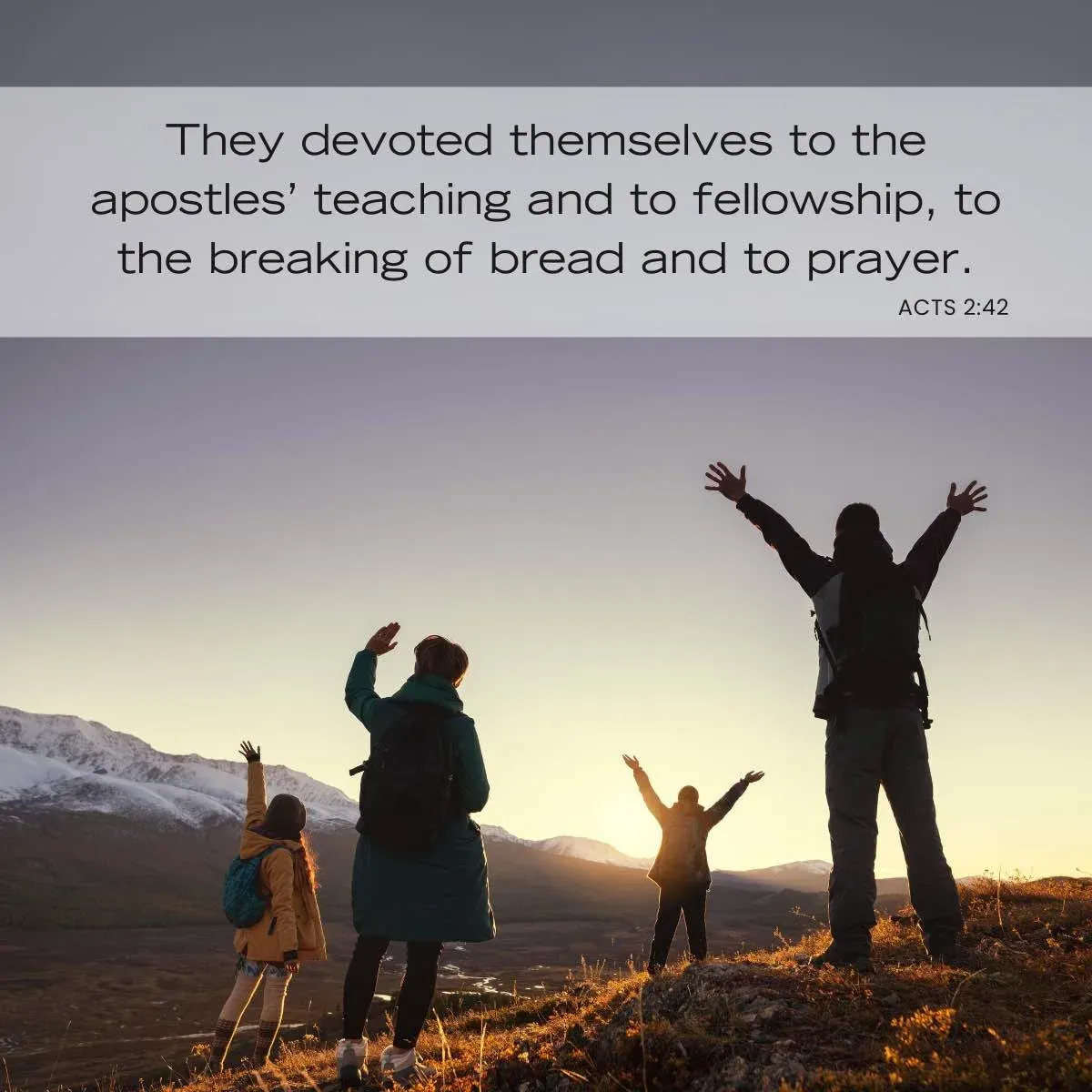 Bible verses about fellowship and friends - Acts 2:42