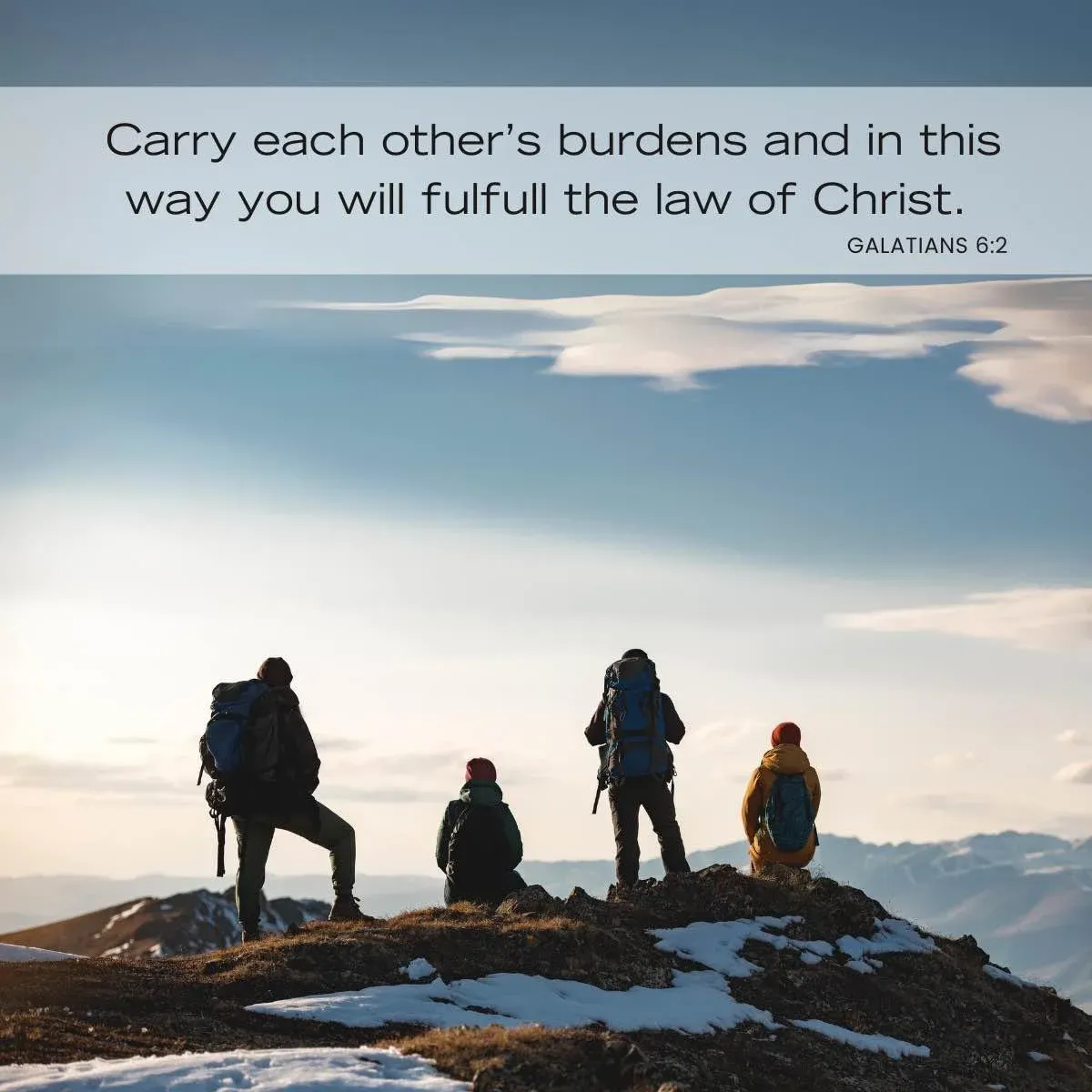 Bible verses about fellowship and friends - Galatians 6:2