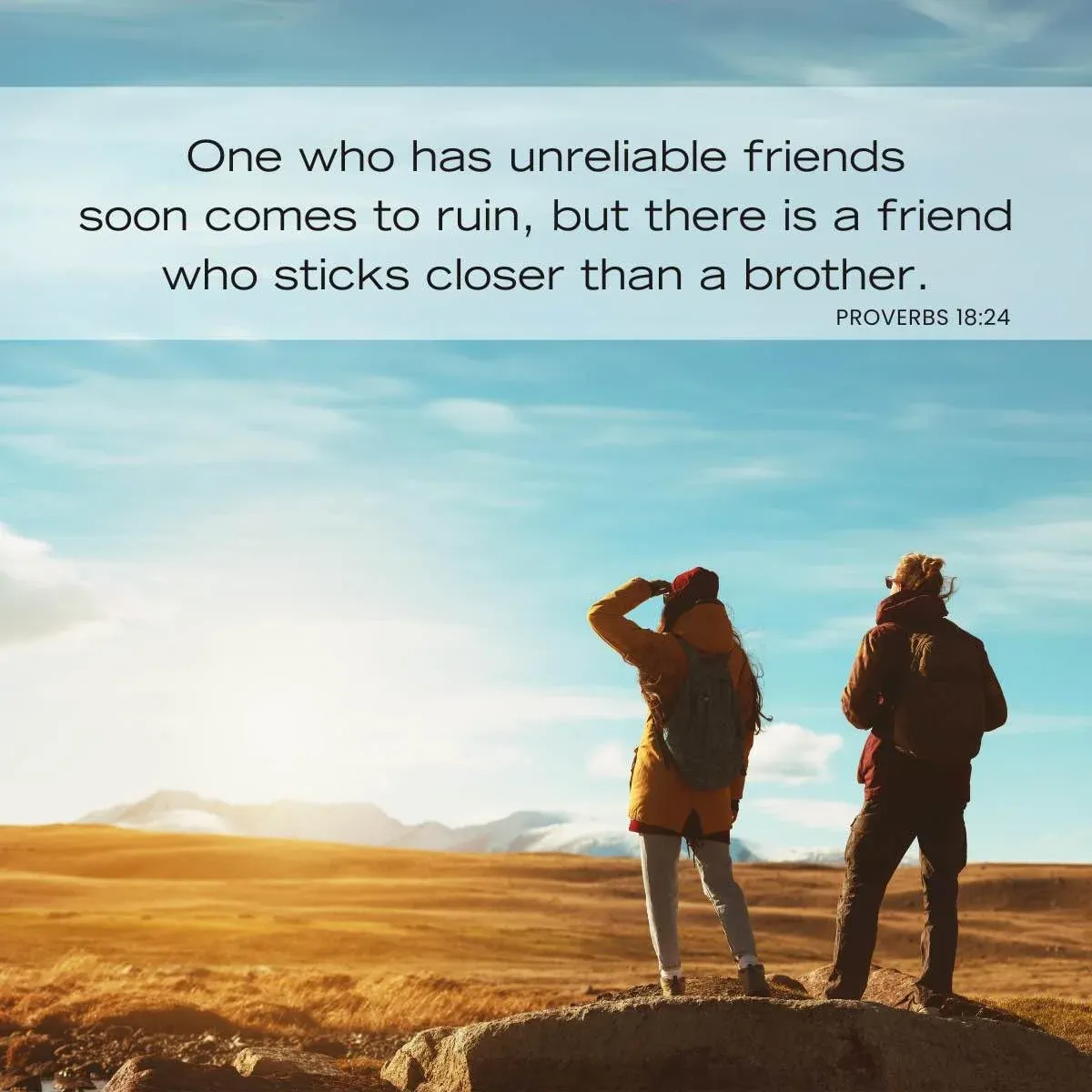 Bible verses about fellowship and friends - Proverbs 18:24