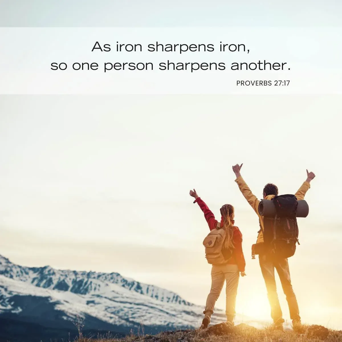 Bible verses about fellowship and friends - Proverbs 27:17