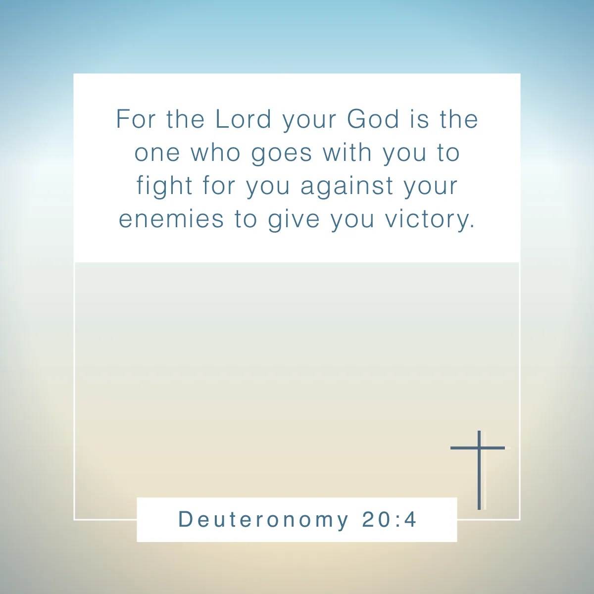 Deuteronomy 20:4 Bible verse about fighting battles