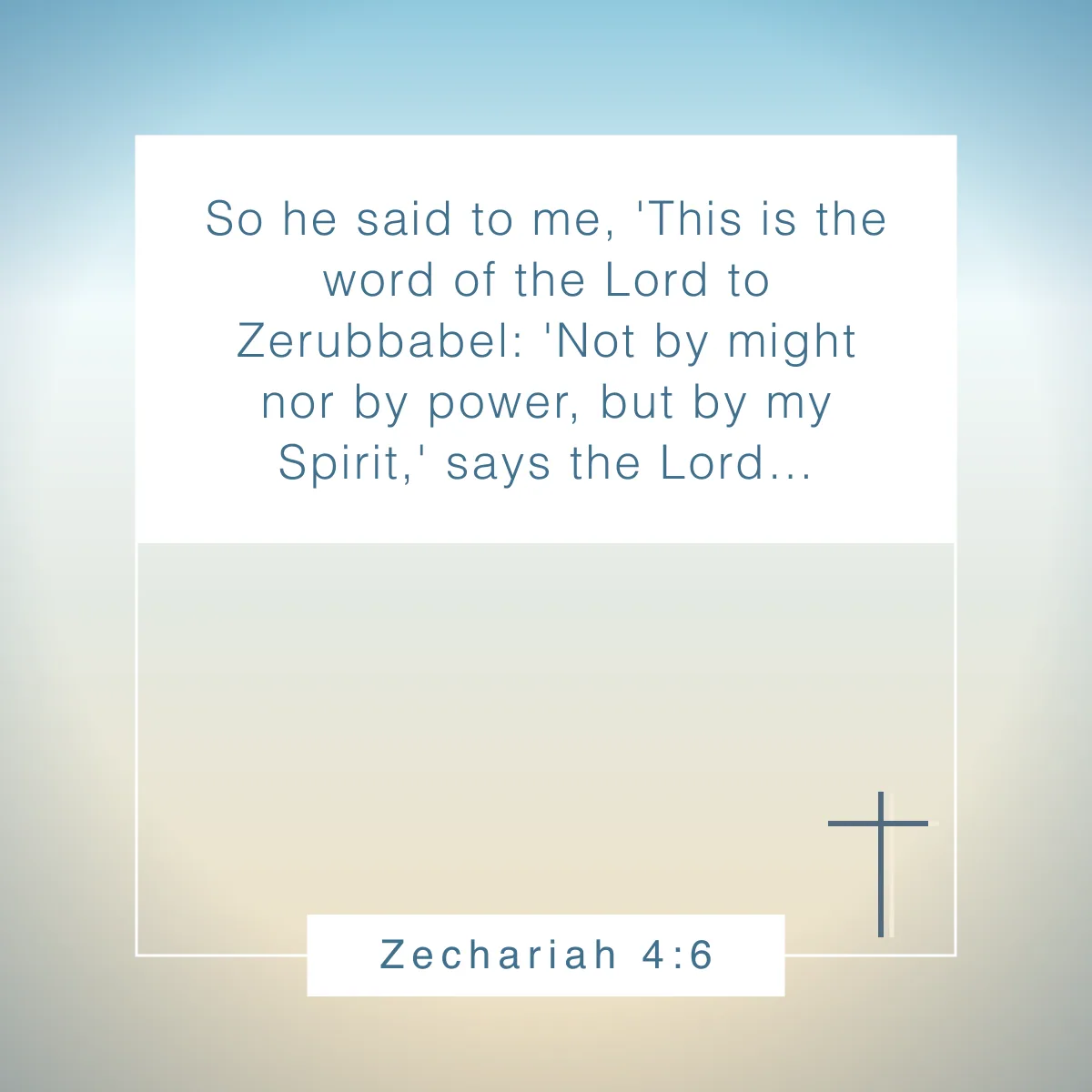 Zechariah 4:6 Bible verse about fighting battles