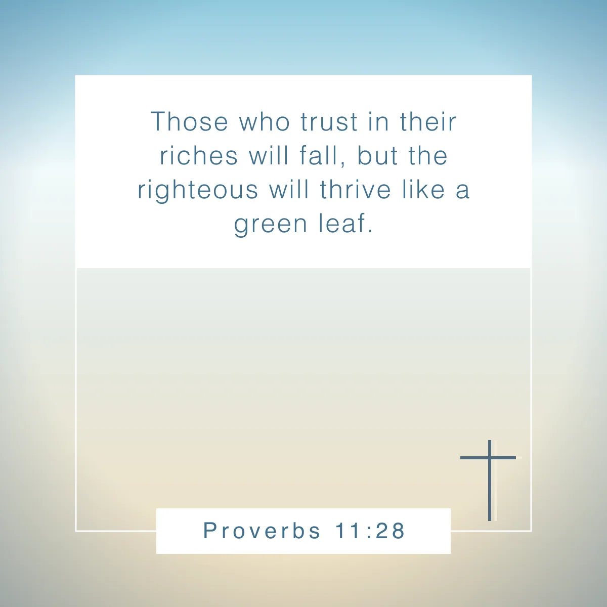 Proverbs 11:28 Bible verse about flourishing