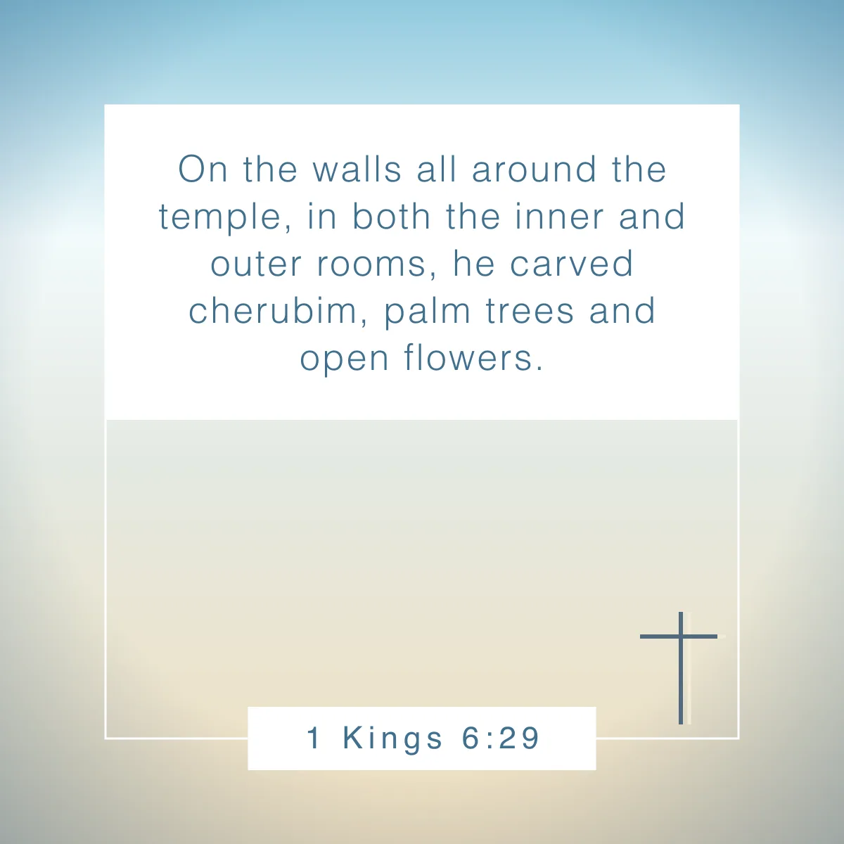 1 Kings 6:29 Bible verse about flowers