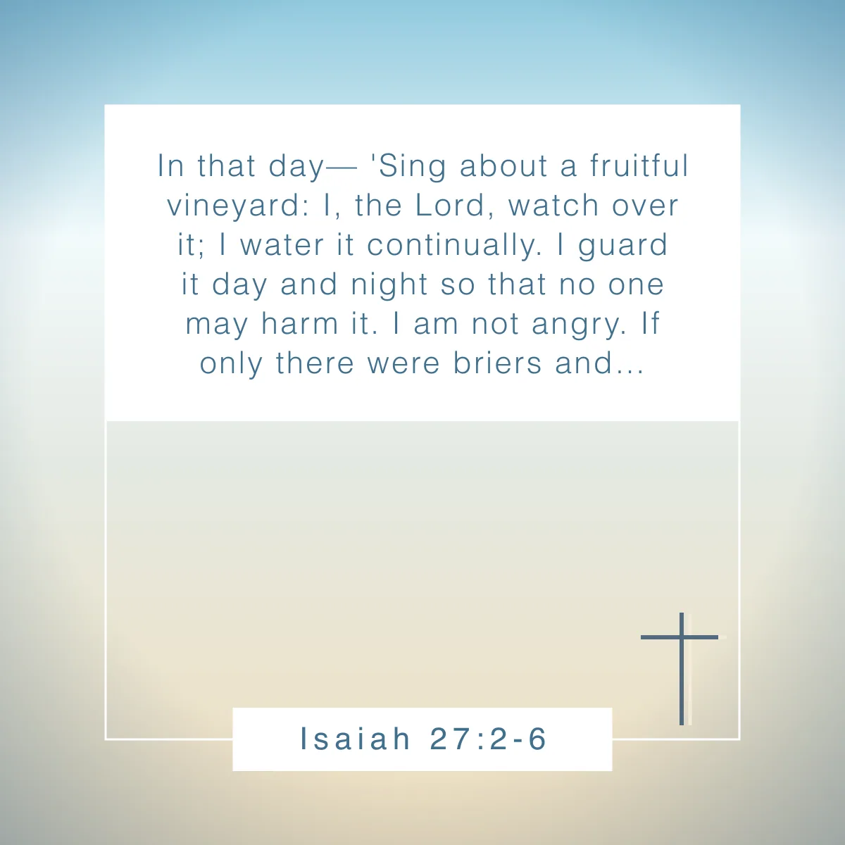 Isaiah 27:2-6 Bible verse about flowers