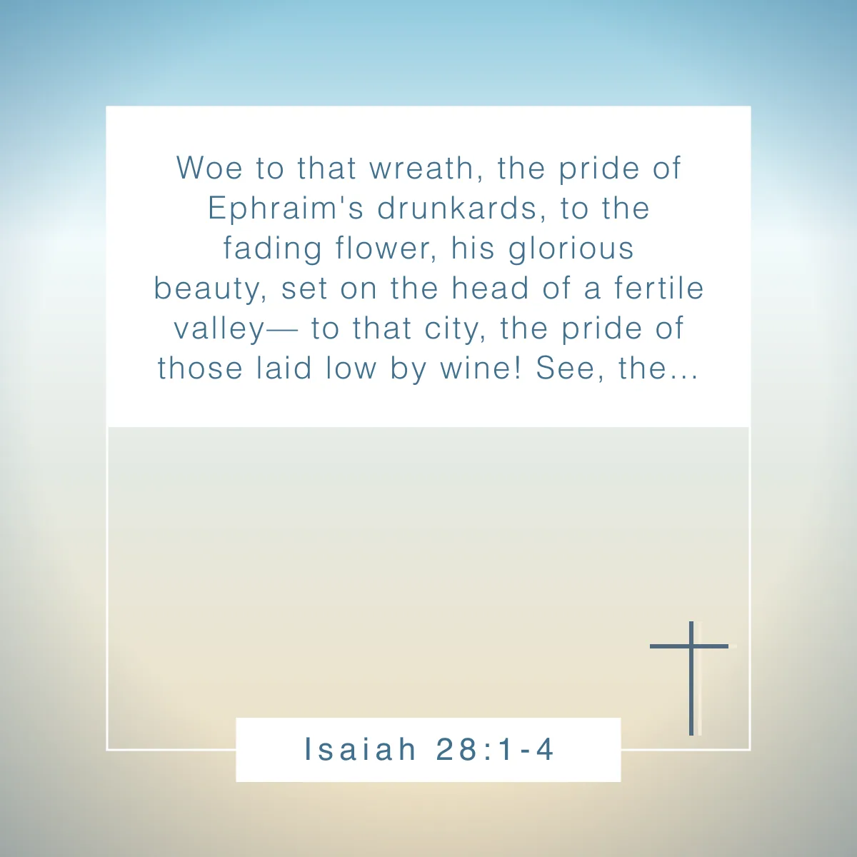 Isaiah 28:1-4 Bible verse about flowers