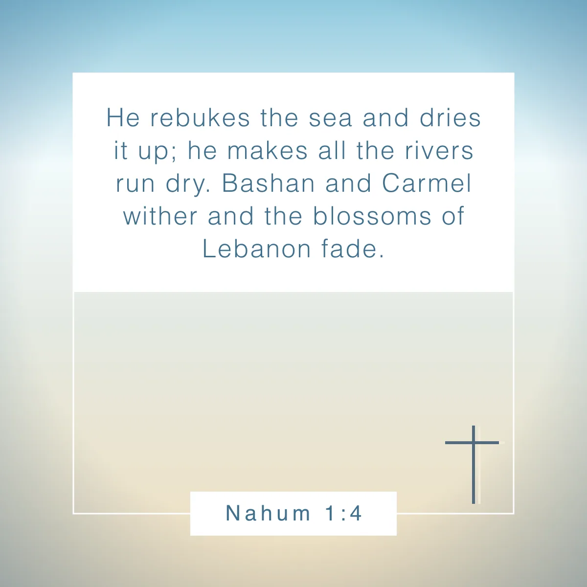 Nahum 1:4 Bible verse about flowers