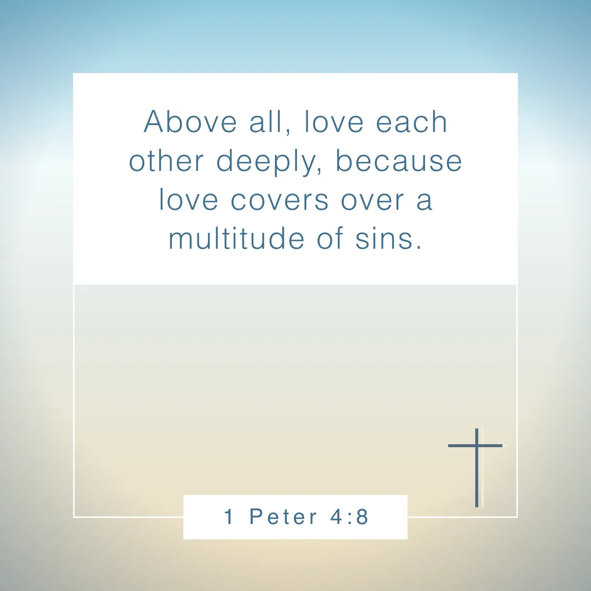 1 Peter 4:8 Bible verse about forgiveness
