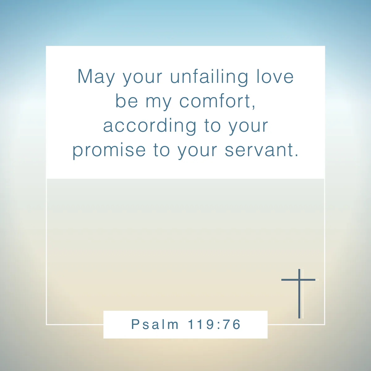 Psalm 119:76 Bible verse about gentleness