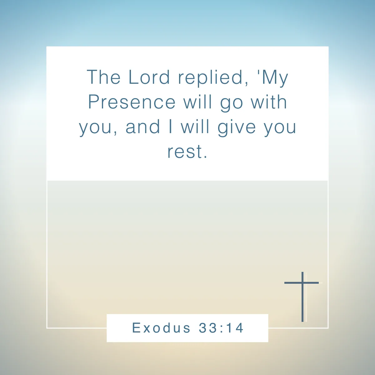 Exodus 33:14 Bible verse about God's favor