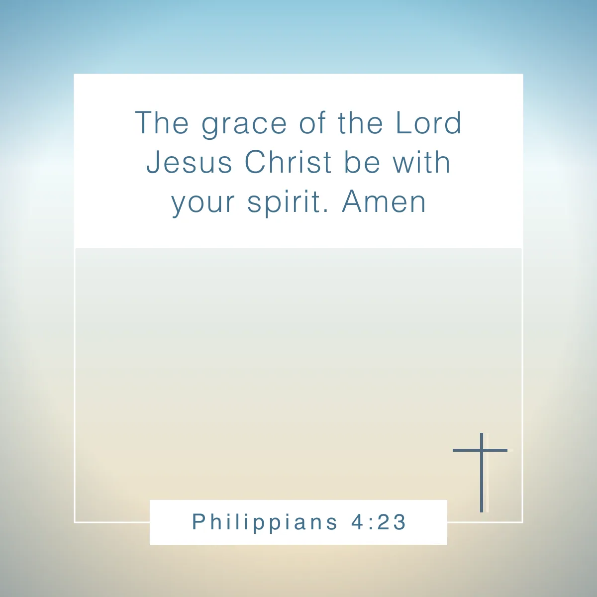 Philippians 4:23 Bible verse about God's grace