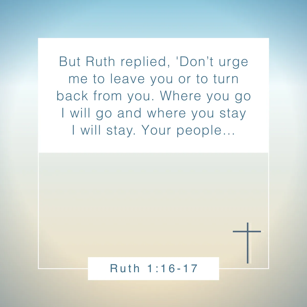 Ruth 1:16-17 Bible verse about gratitude for friends