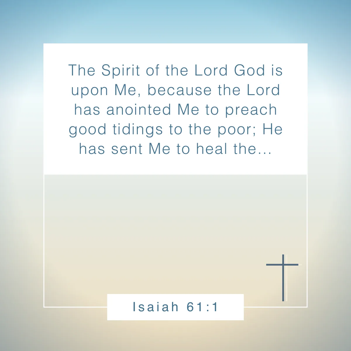 Isaiah 61:1 Bible verse about holistic healing