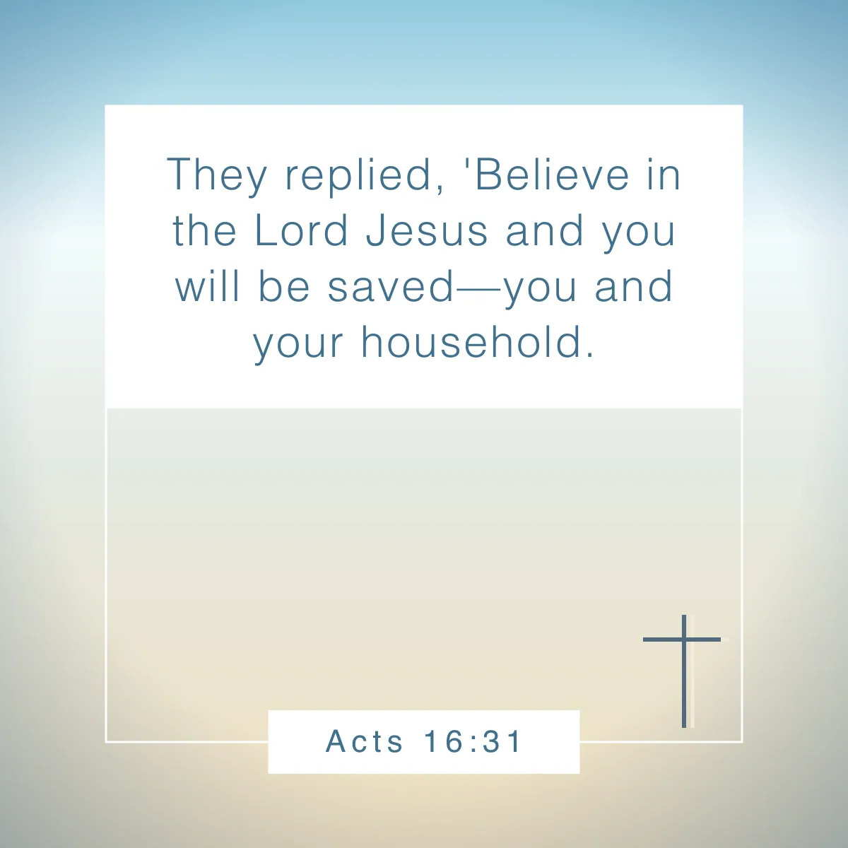 Acts 16:31 Bible verse about home