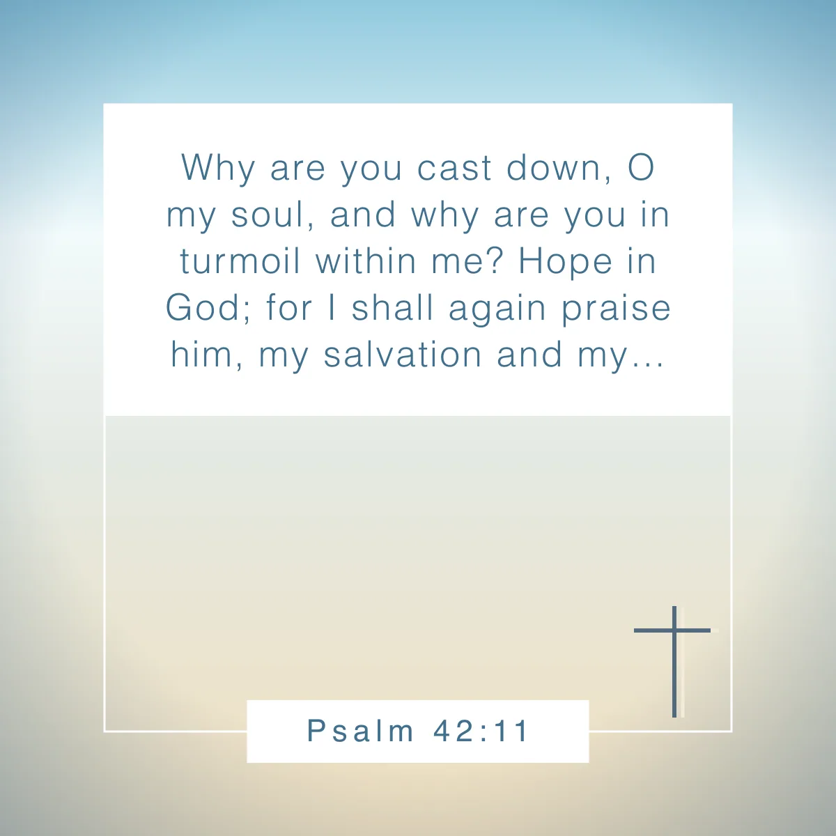 Psalm 42:11 Bible verse about hope