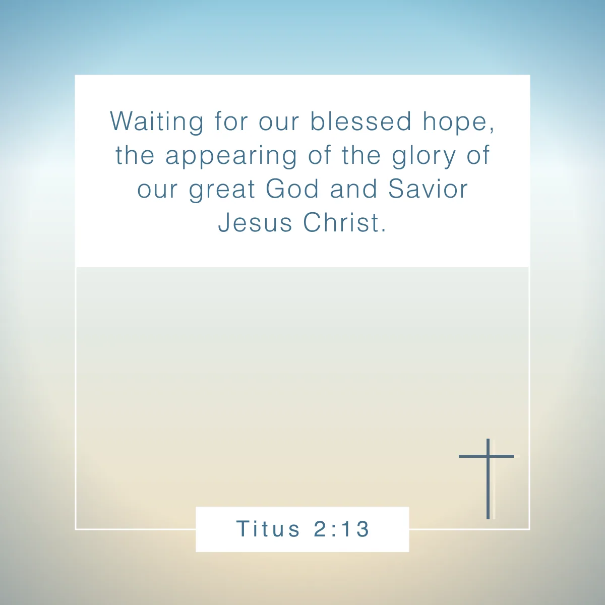 Titus 2:13 Bible verse about hope