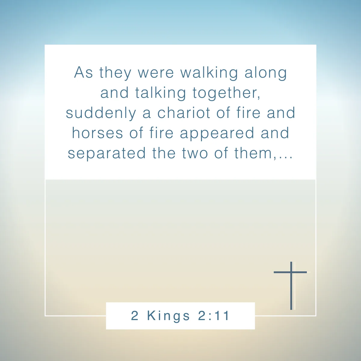 2 Kings 2:11 Bible verse about horses