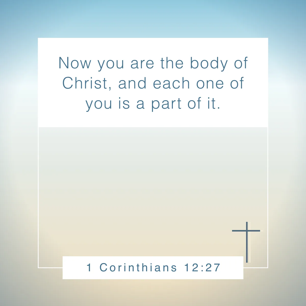 1 Corinthians 12:27 Bible verse about identity