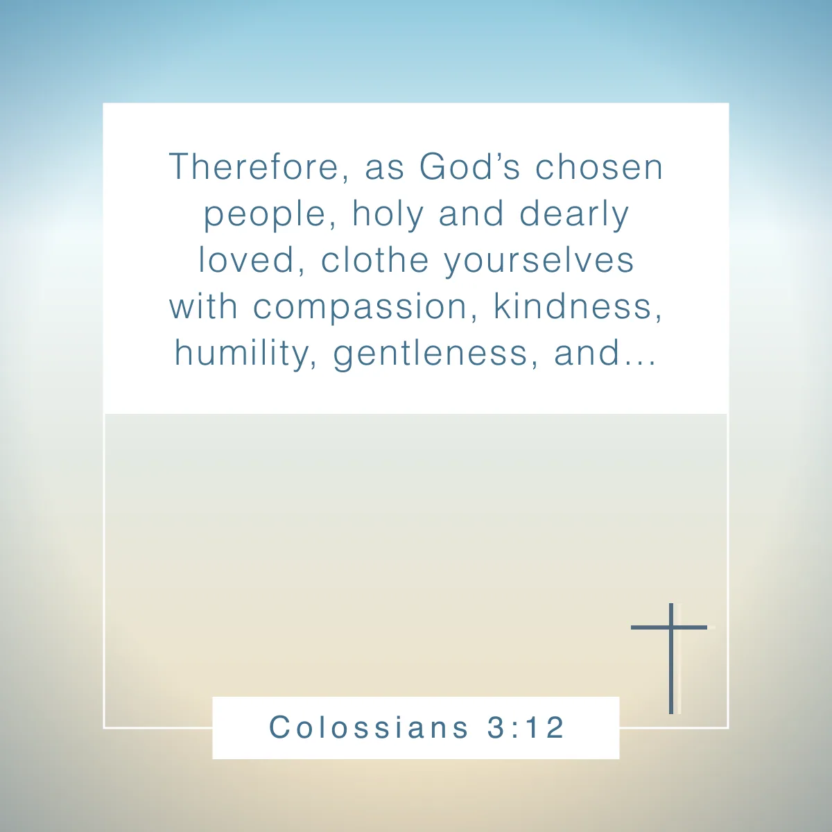 Colossians 3:12 Bible verse about identity