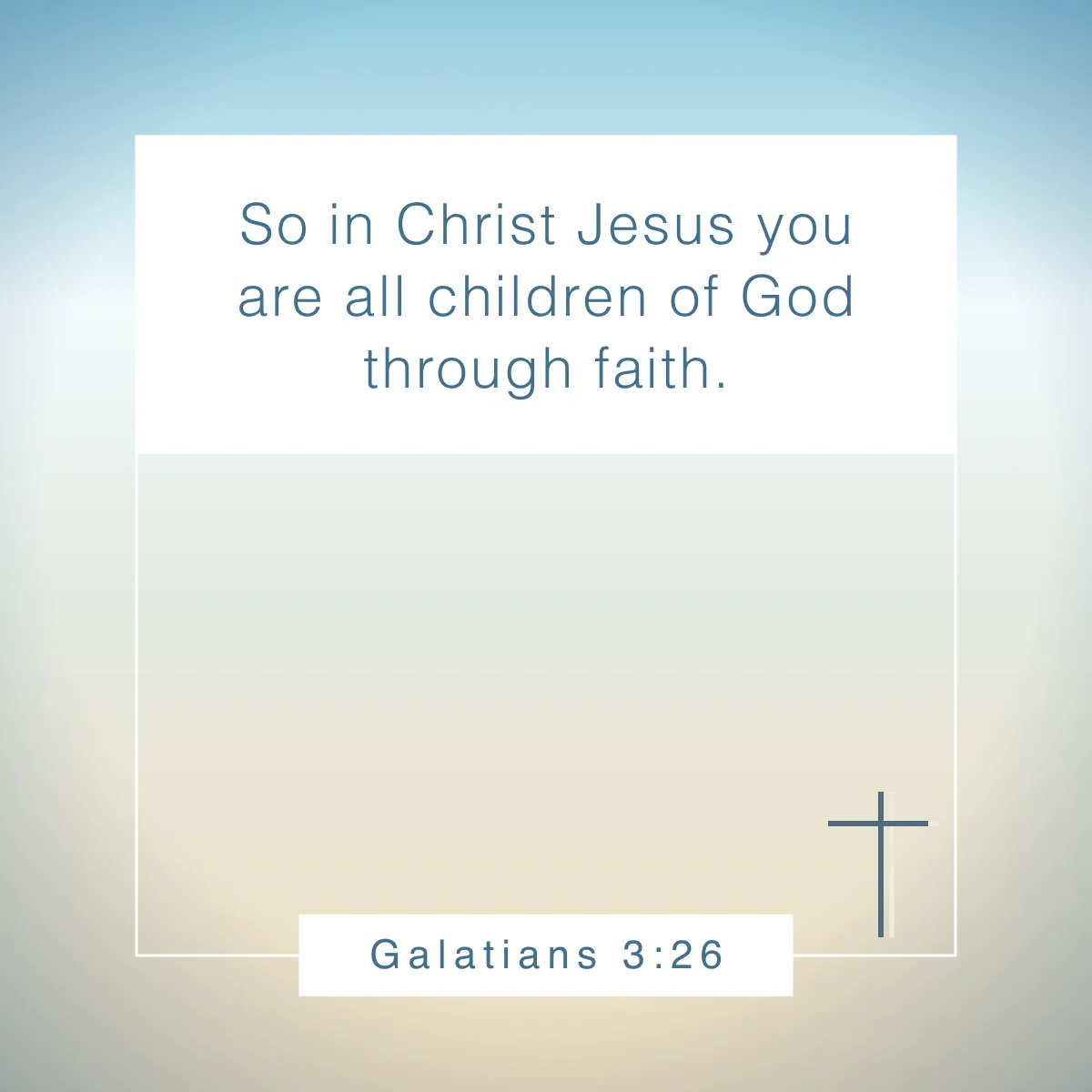 Galatians 3:26 Bible verse about identity