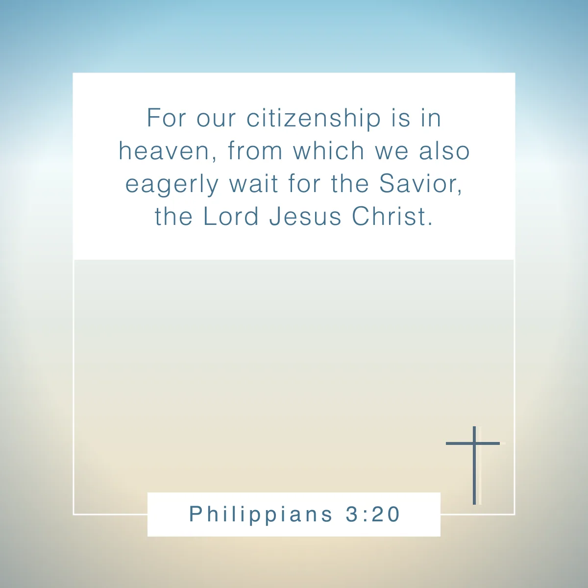 Philippians 3:20 Bible verse about identity in Christ
