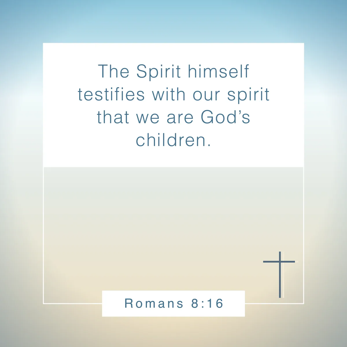 Romans 8:16 Bible verse about identity