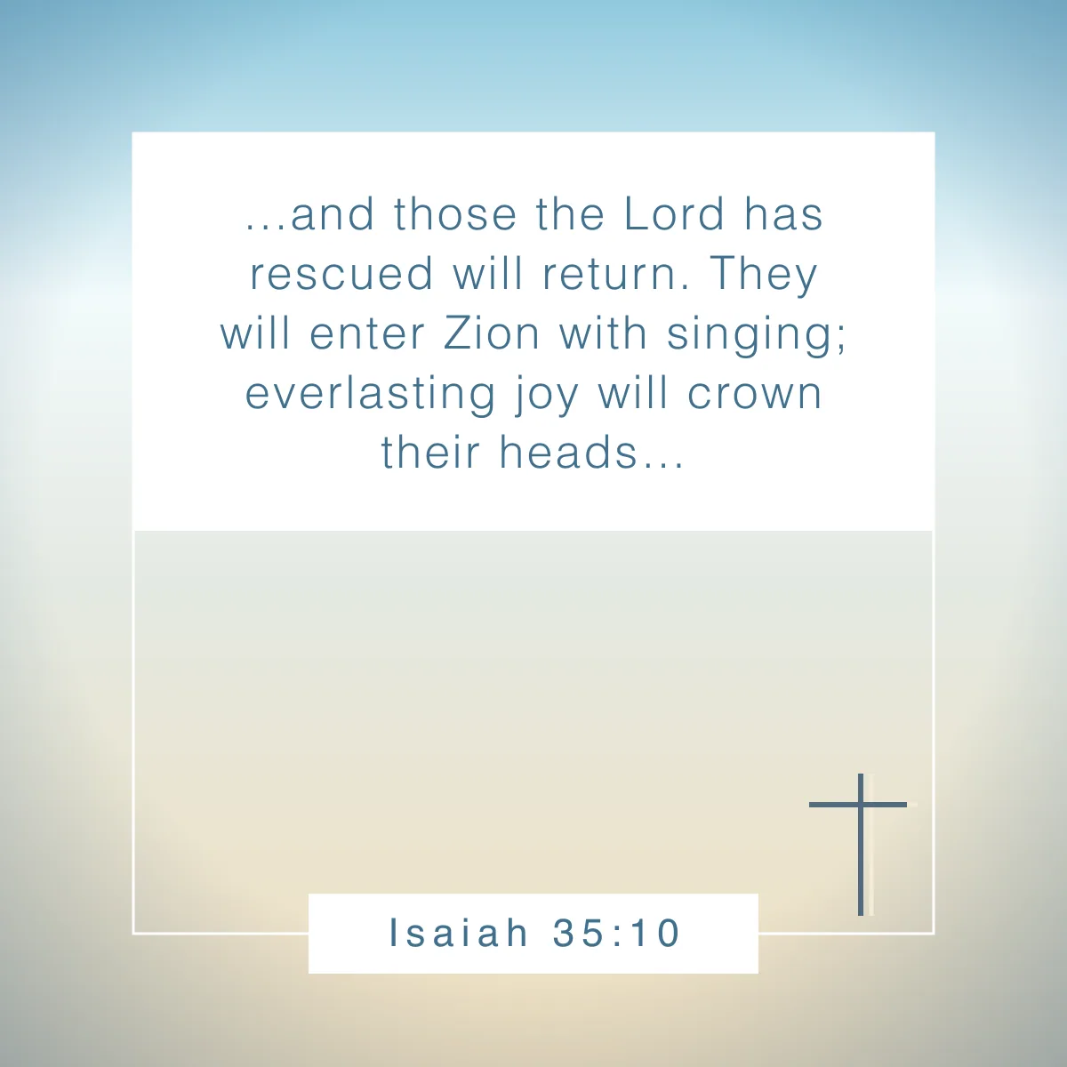 Isaiah 35:10 Bible verse about joy