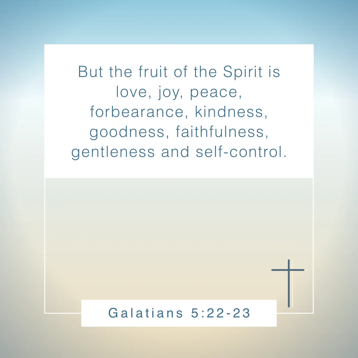 Galatians 5:22-23 Bible verse about kindness
