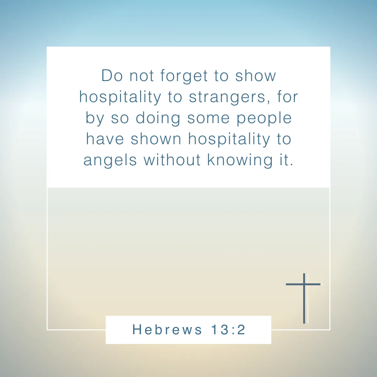 Hebrews 13:2 Bible verse about kindness