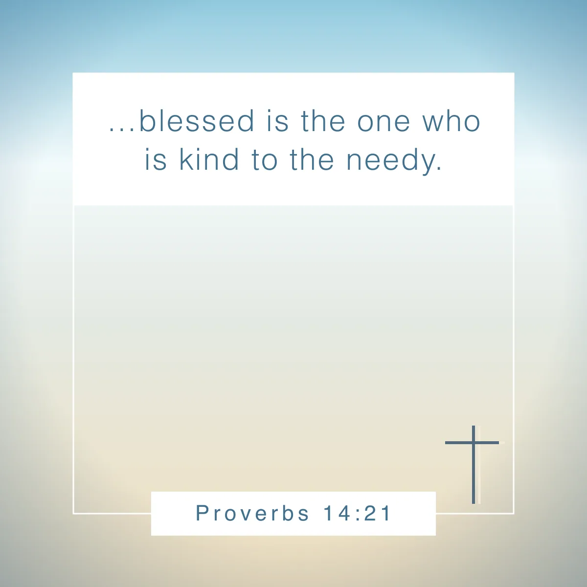 Proverbs 14:21 Bible verse about kindness