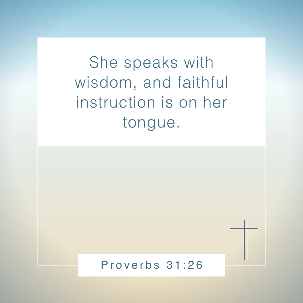 Proverbs 31:26 Bible verse about kindness