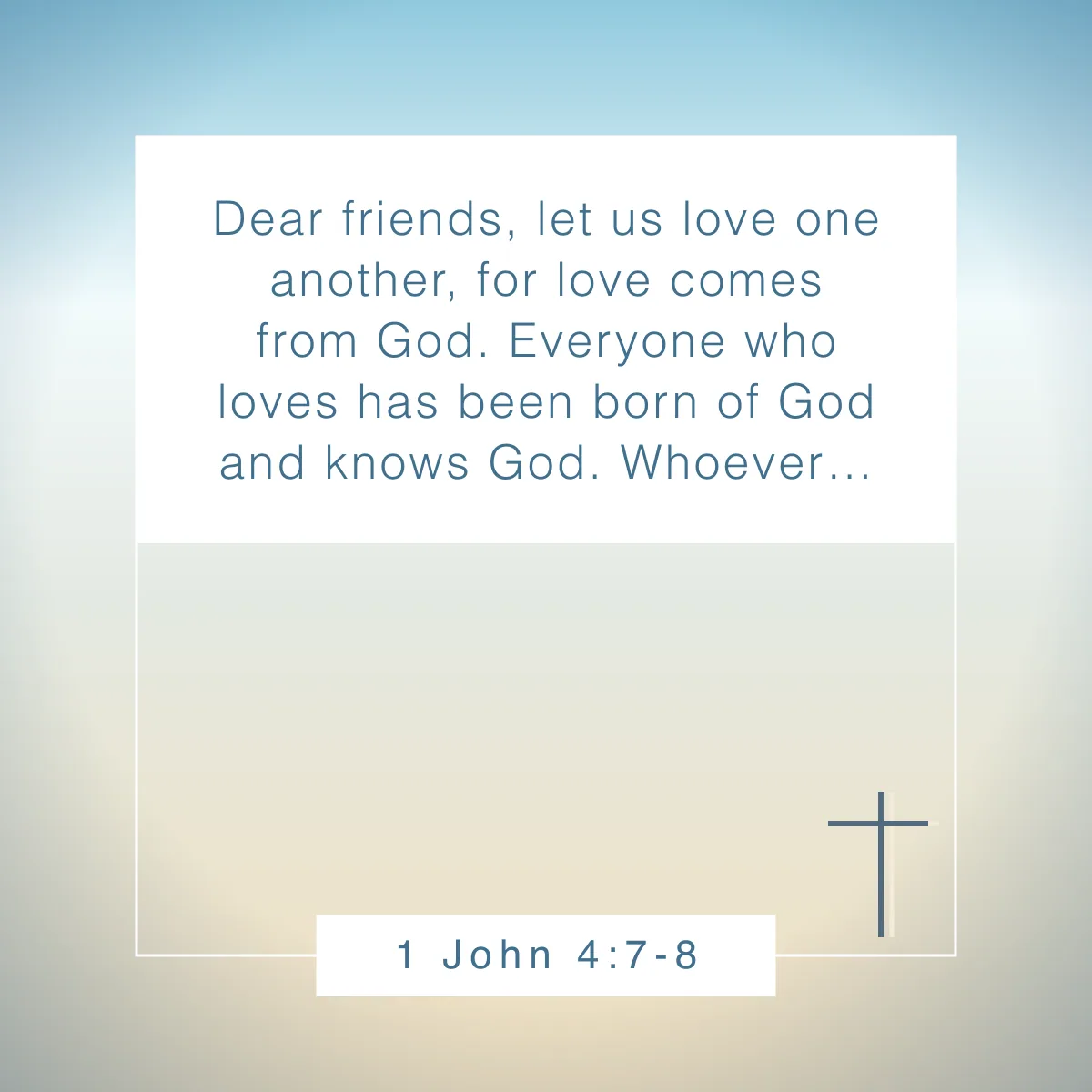 1 John 4:7-8 Bible verse about love and for Valentine's day