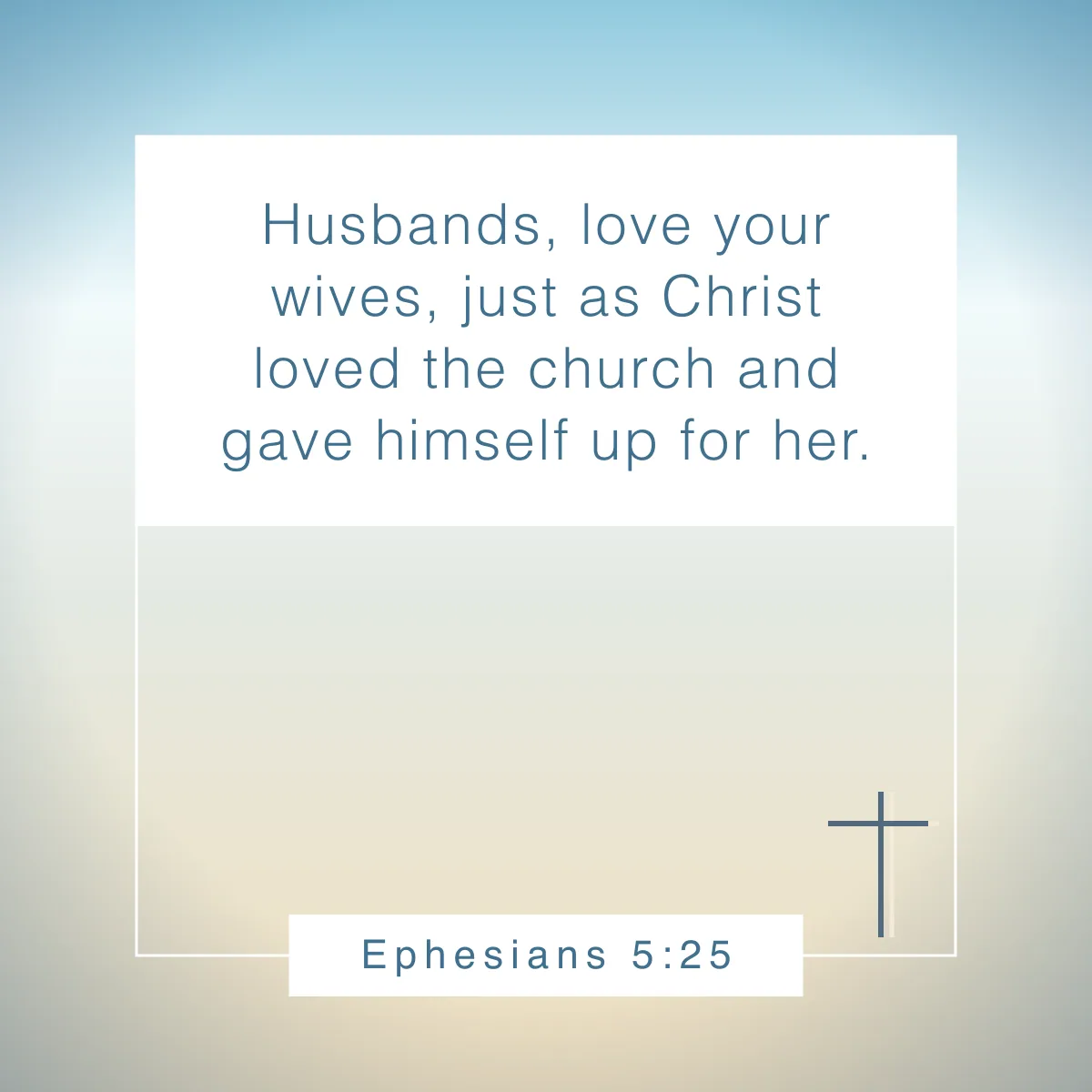 Ephesians 5:25 Bible verse about love