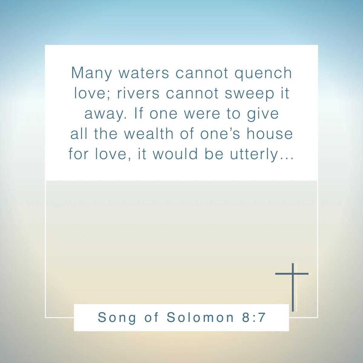 Song of Solomon 8:7 Bible verse about love