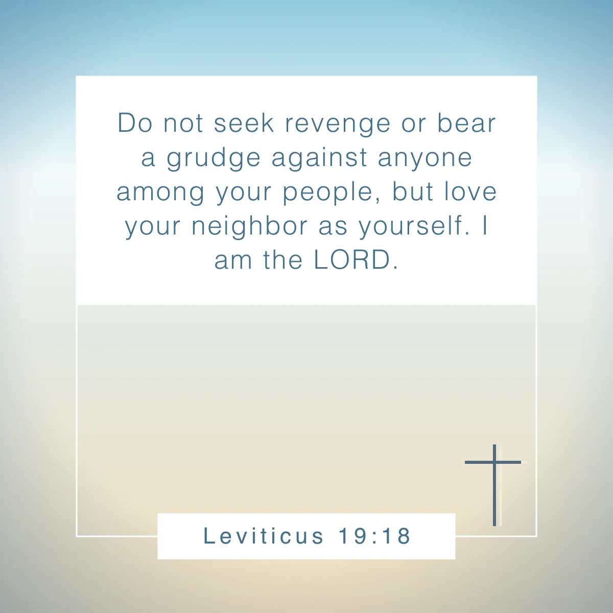 Leviticus 19:18 Bible verse about loving others