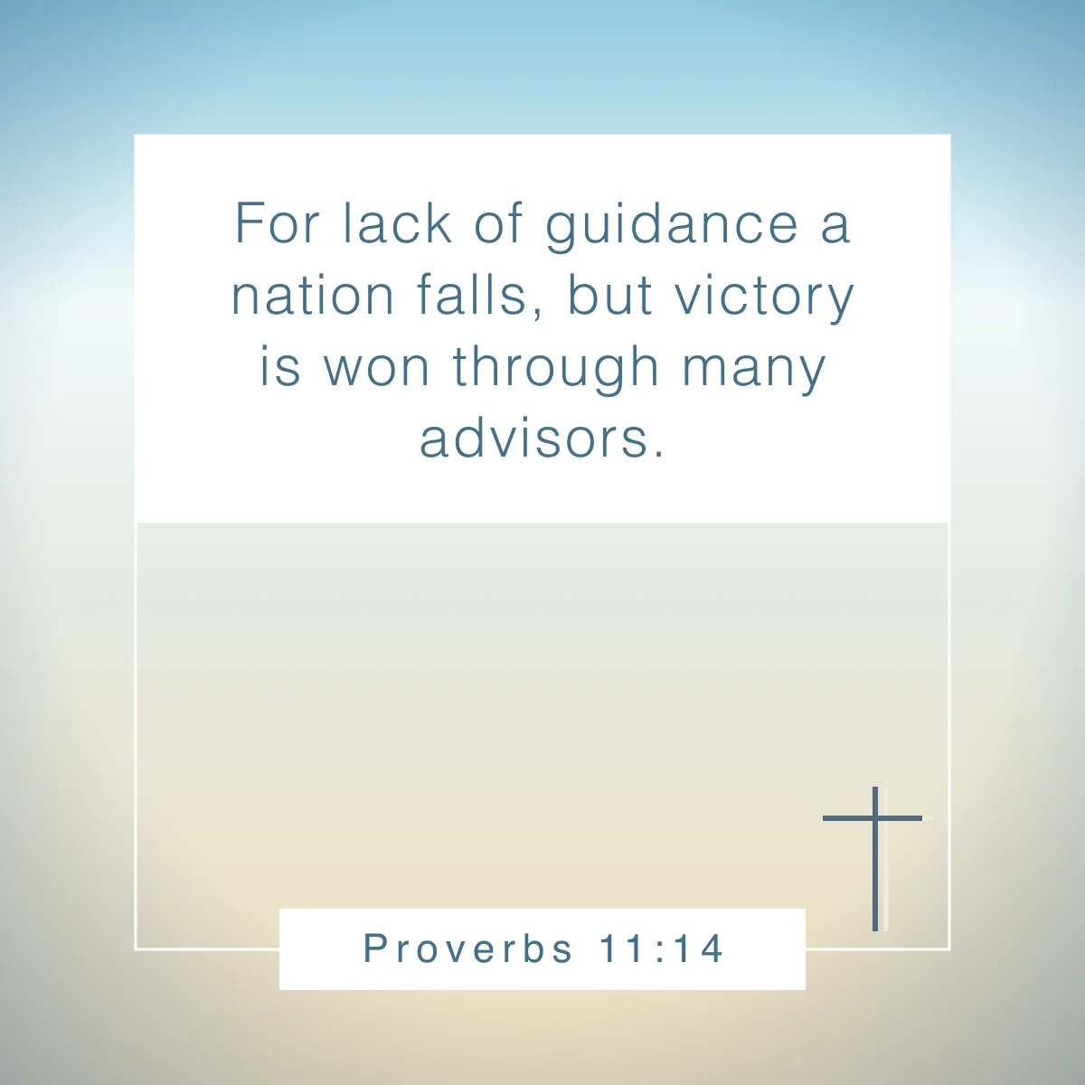 Proverbs 11:14 Bible verse about mentors and mentorship