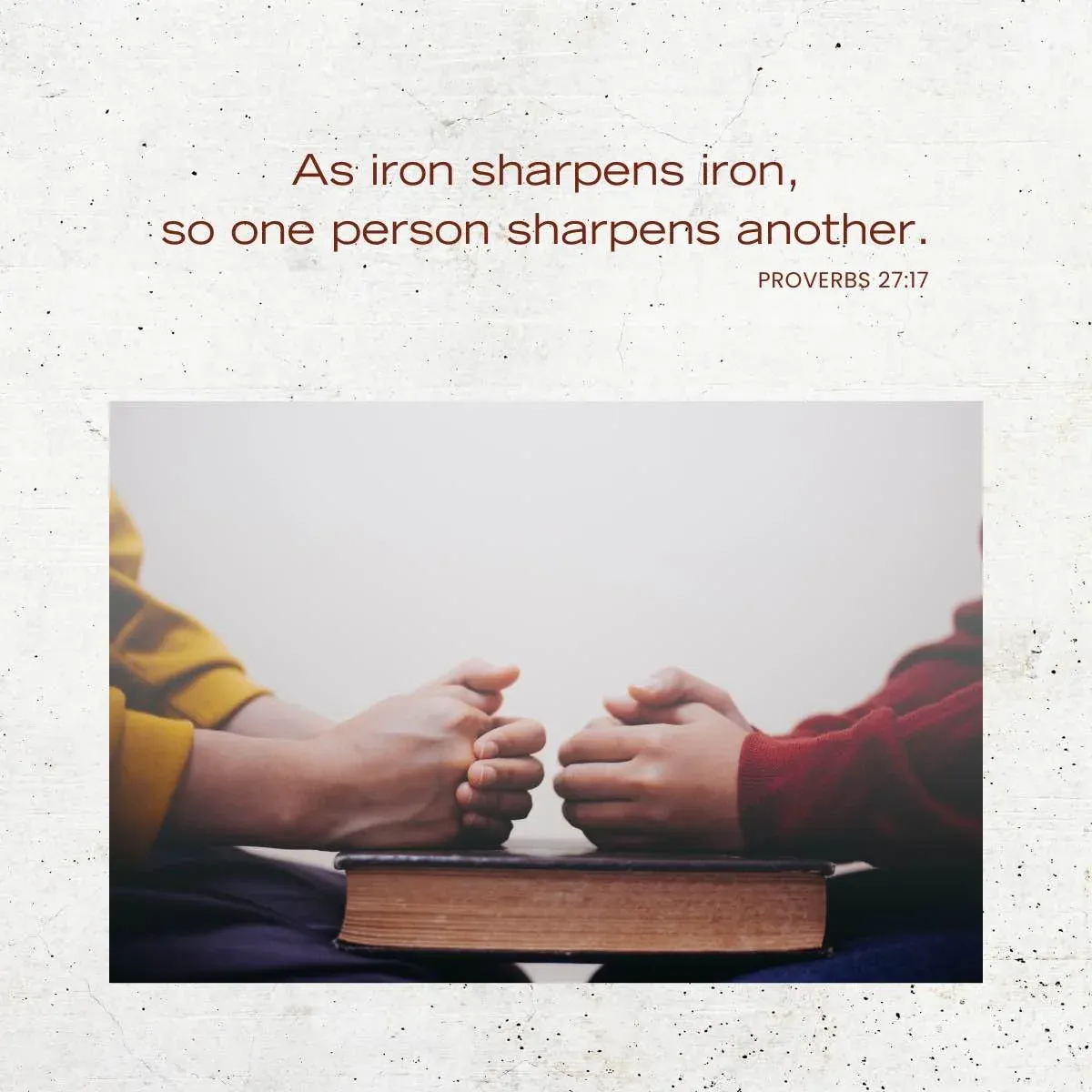 Proverbs 27:17 Bible verse about mentors and mentorship