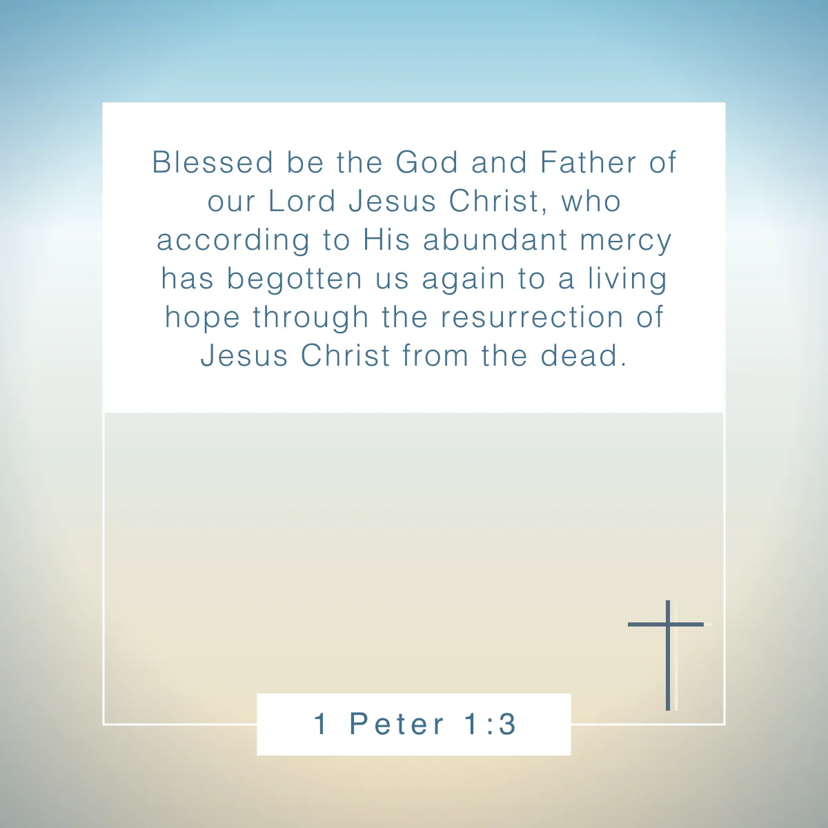 1 Peter 1:3 Bible verse about mercy