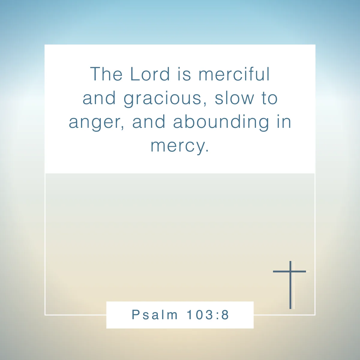Psalm 103:8 Bible verse about mercy