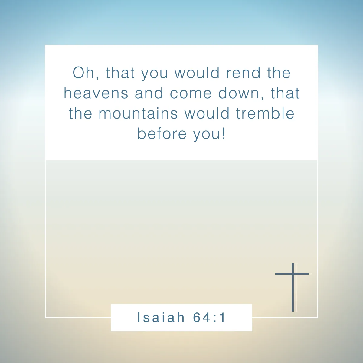 Isaiah 64:1 Bible verse about mountains