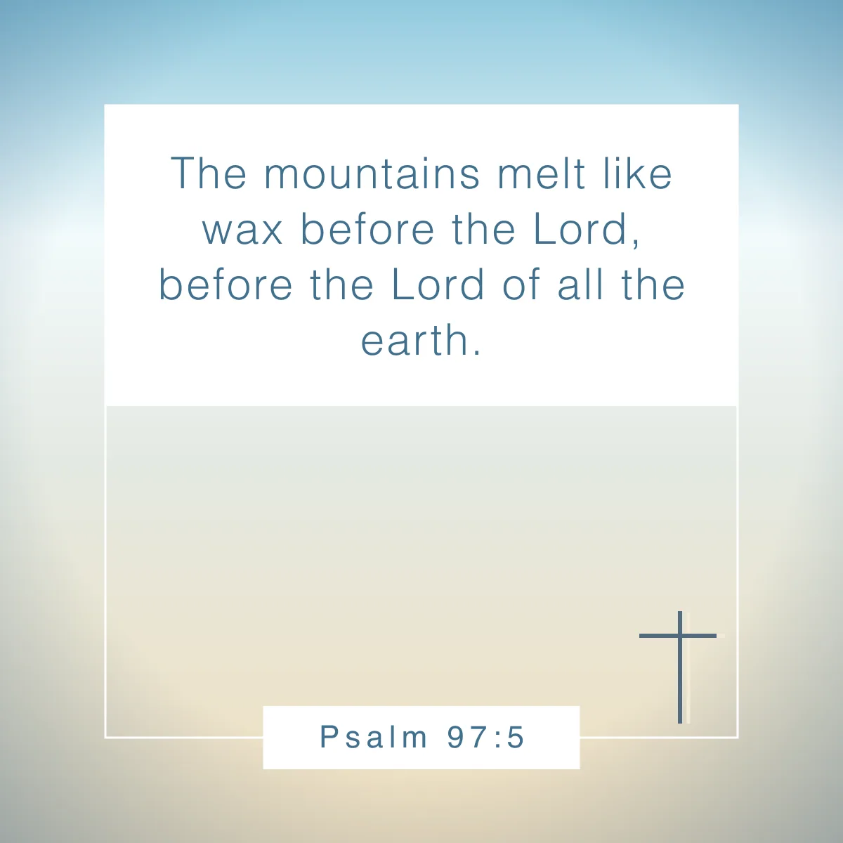Psalm 97:5 Bible verse about mountains