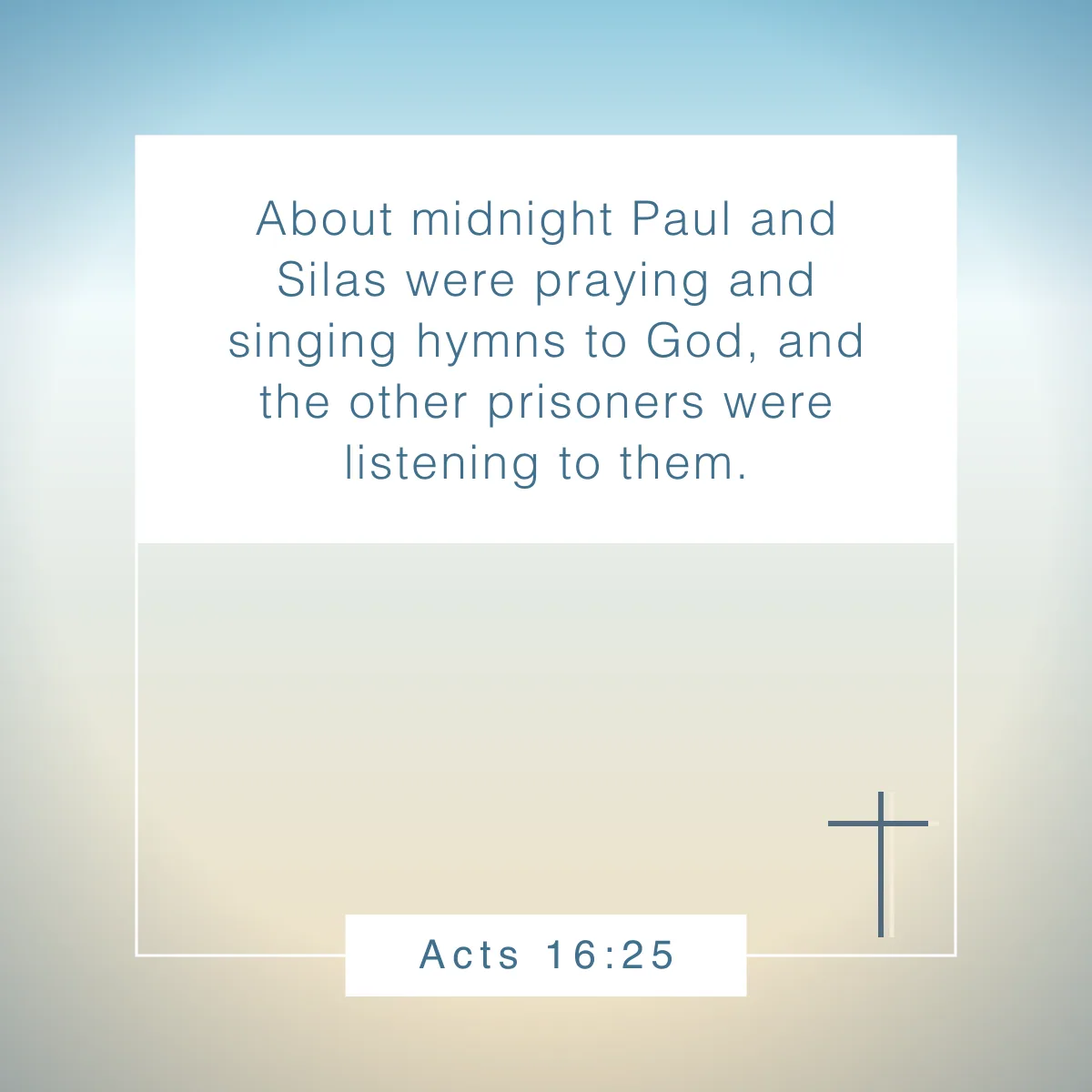 Acts 16:25 Bible verse about music