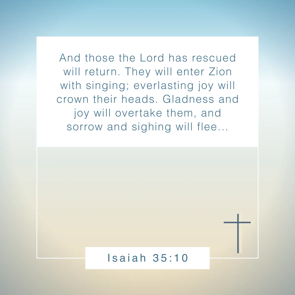 Isaiah 35:10 Bible verse about music