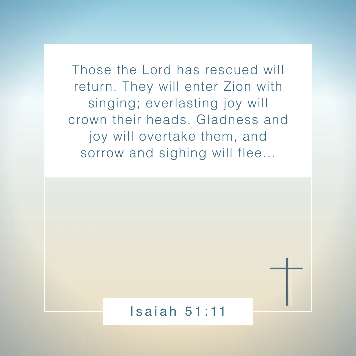 Isaiah 51:11 Bible verse about music
