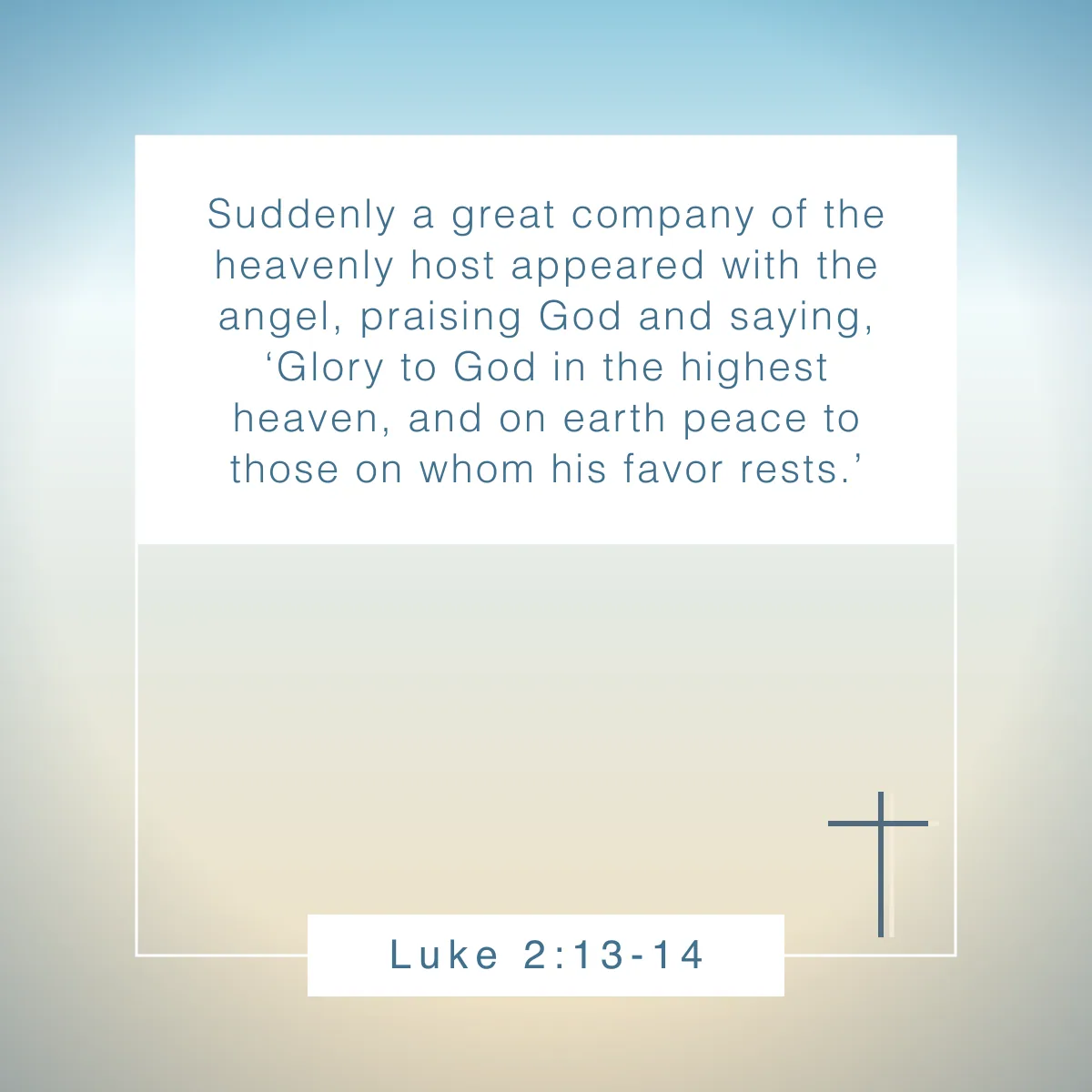 Luke 2:13-14 Bible verse about music
