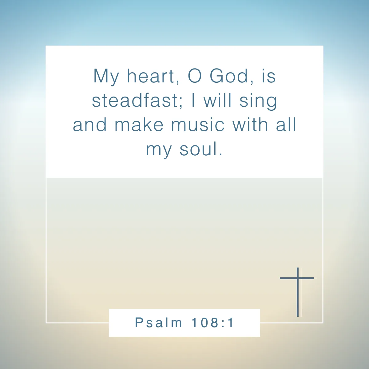 Psalm 108:1 Bible verse about music