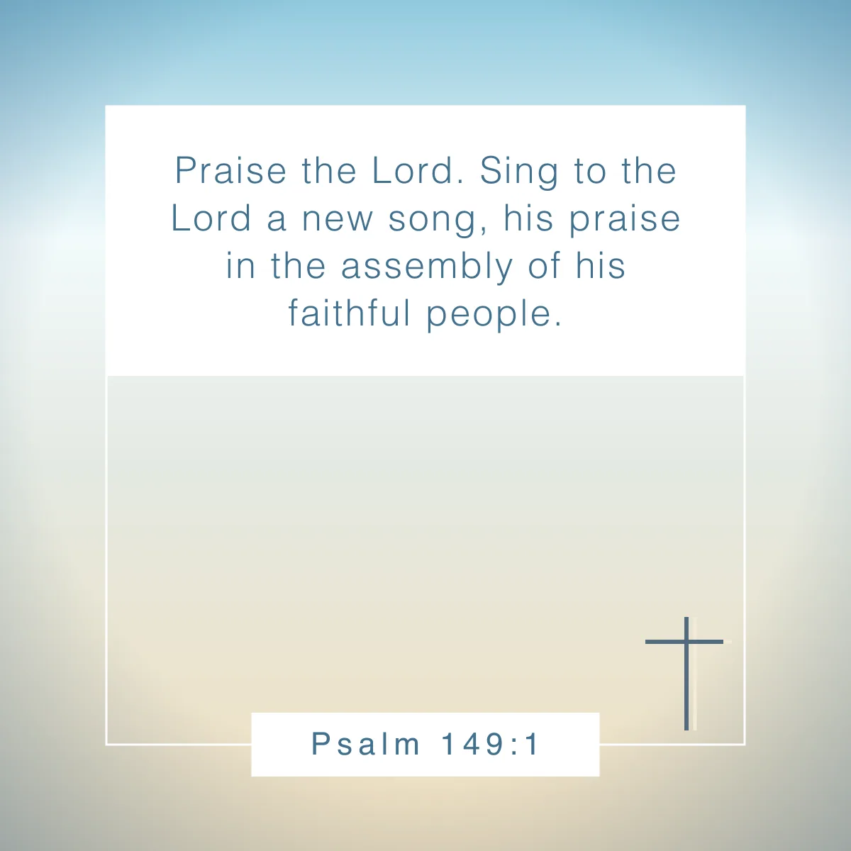 Psalm 149:1 Bible verse about music
