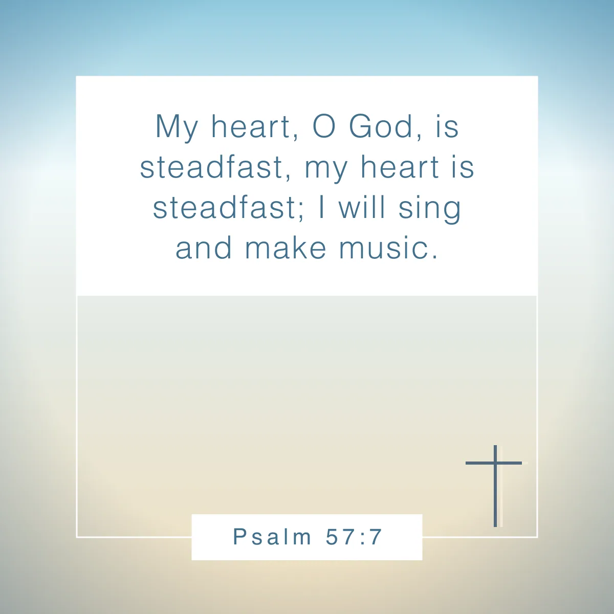 Psalm 57:7 Bible verse about music