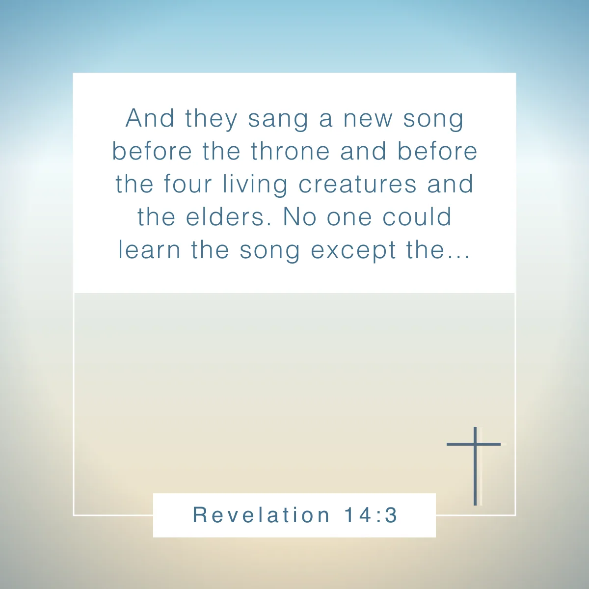 Revelation 14:3 Bible verse about music